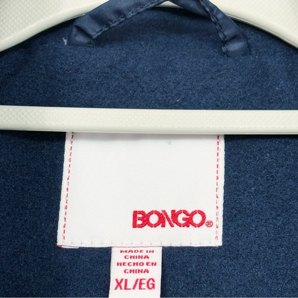 NWT Bongo Juniors' XL Preppy Navy Blue Double-Breasted Peacoat Jacket - Picture 4 of 16
